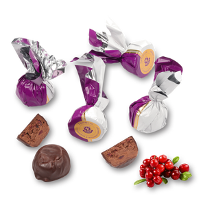 Трюфель с клюквой в ягодном ликере