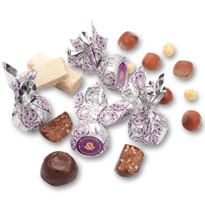 Молочный трюфель с вафельной крошкой и фундуком