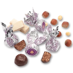 Молочный трюфель с вафельной крошкой и фундуком