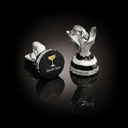 Конфеты-коктейли."Белая леди" / "White Lady" cocktail Вес: 280 гр.