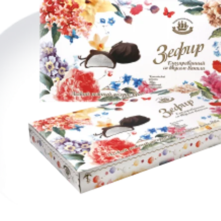 Зефир глазированый *Цветы* со вкусом ванили 180гр