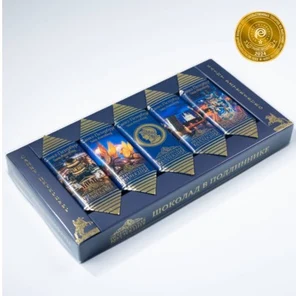 ТЁМНЫЙ Ш-Д МОЛОЧНЫЙ Ш-Д КОНЬЯК ВИДЫ СПБ 190 гр.