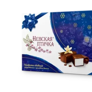 Конфеты сбивные глазированные с ароматом ванили "Невская Птичка" 240гр
