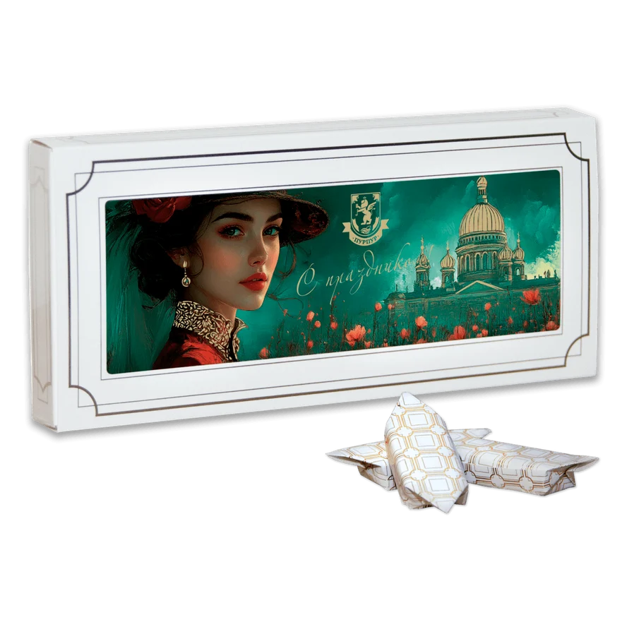 Ассорти шоколадных конфет Весенний блюз. вес 95гр.