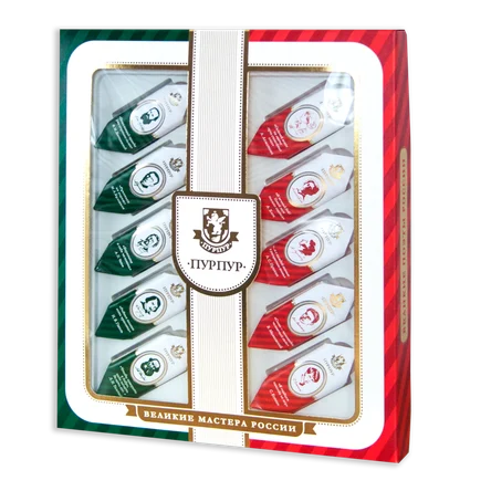 Набор шоколадных конфет "Великие мастера России" вес 130гр.
