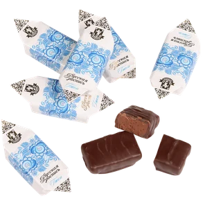 Гжель - трюфель с цукатами крыжовника в тёмном шоколаде