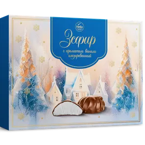 Зефир "Нева" с ароматом ванили глазированый 185гр