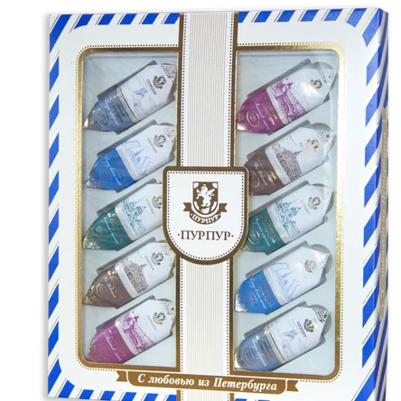 Набор шоколадных конфет "С Любовью из Петербурга" 130гр.