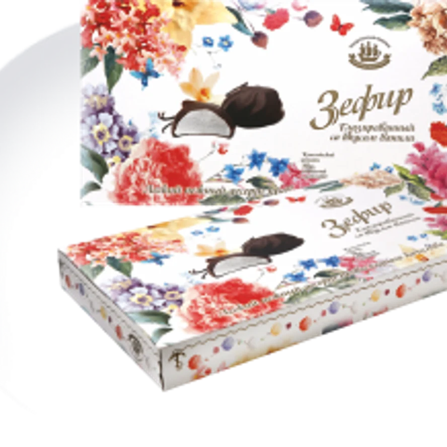 Зефир глазированый *Цветы* со вкусом ванили 180гр